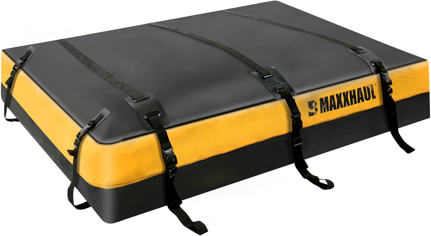 MaxxHaul 50853 Truck Platform Rack Rooftop Cargo Carrier Bag – 63” (L) x 54” (W) x 10” (H) – Water Resistant