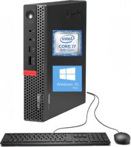 Lenovo ThinkCentre M920Q Tiny Desktop PC, Intel Core i7-8700T 2.4GHz up to 4.0GHz, 16 GB DDR4 RAM, 512 GB SSD, Keyboard and Mouse, HDMI, DP, Wi-Fi, Windows 10 Pro (Renewed)