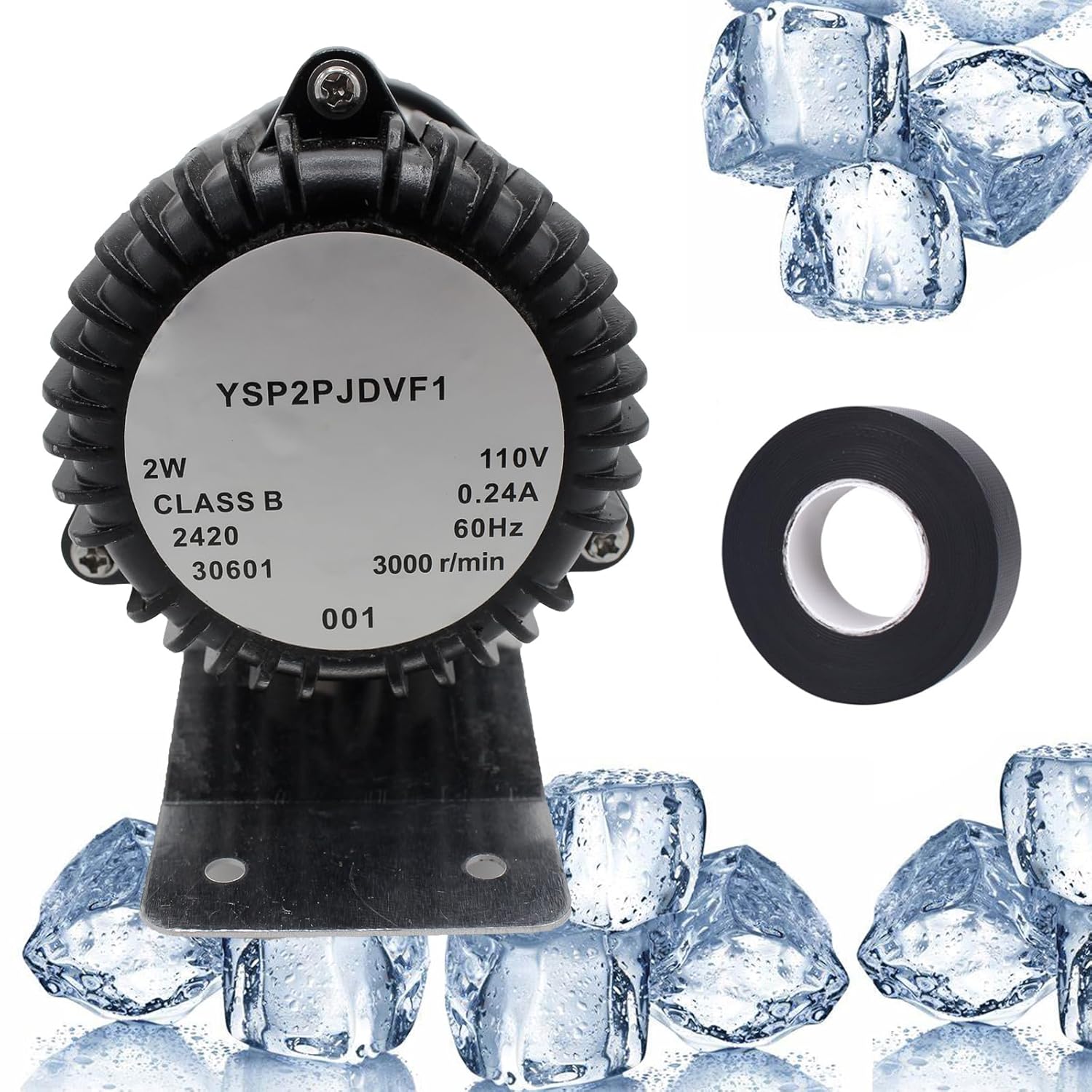 Upgraded YSP2PJDVF1 Ice Machine Water Pump, Ice Maker Water Pump, Water Circulating Pump Fit for Vevor, Cotlin, Cookski Ic, 2w 110v