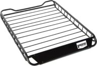 REESE Explore 1391300 Rooftop Cargo Basket, 44 x 35 Inches, 125 lbs. Capacity, Fits Most Vehicles with Cross Bars