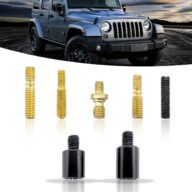 7 PCS Car Antenna Adapter, Antenna Mounting Connection Screws, Thread Accessories, Antenna Replacement, Compatible with Ford F150 Wrangler Jeep Chevrolet