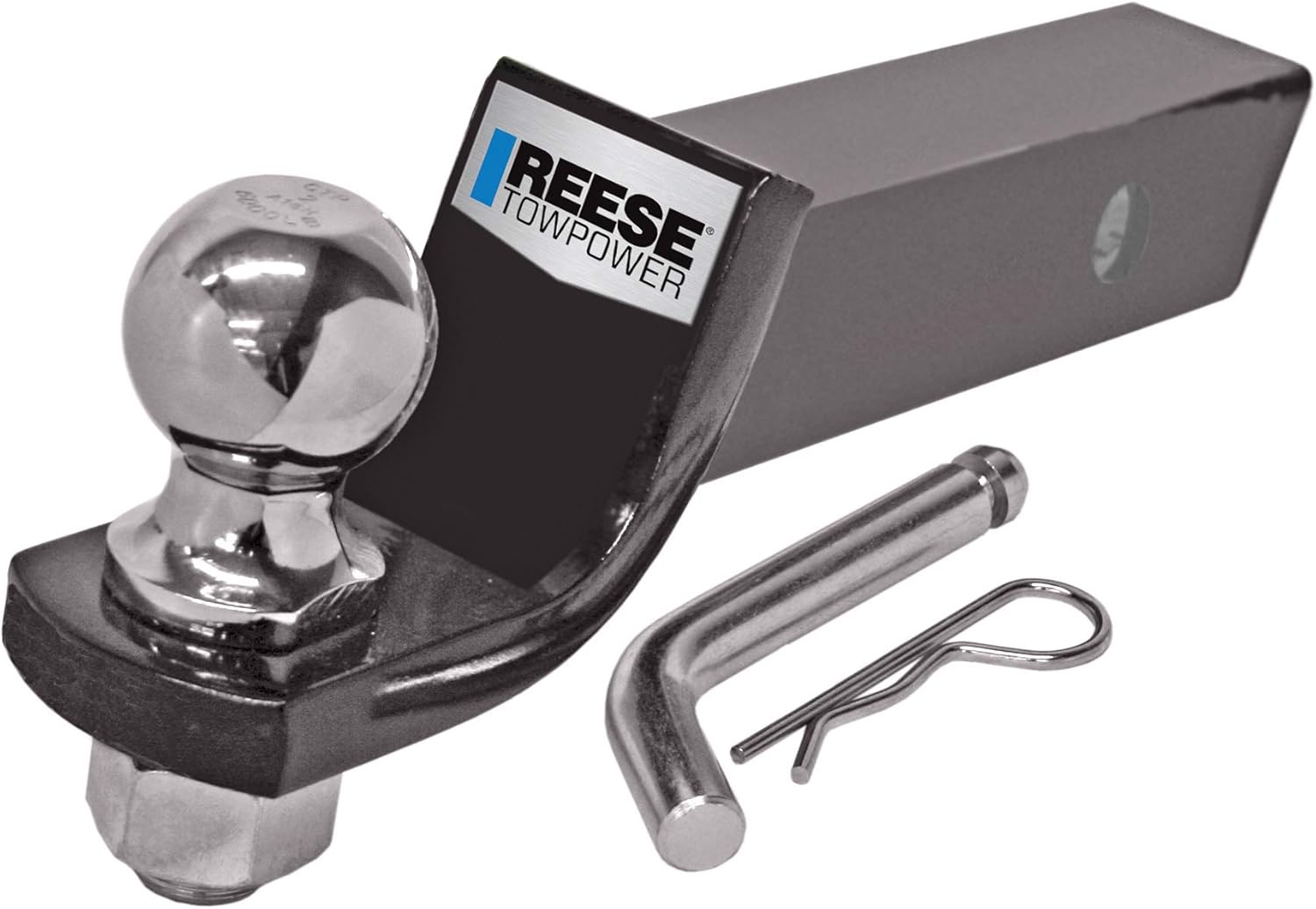 Reese 21536 Drawbar 2 Inch Square and Ballmount Towing 2 Inch Starter Kit, Black