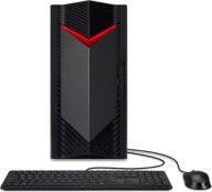 Acer Nitro 50 N50-656-UR12 Gaming Desktop | Intel Core i5-14400F 10-Core Processor | NVIDIA GeForce RTX 3050 | 16GB DDR5 5600MHz | 1TB PCIe Gen 4 SSD | Intel Wi-Fi 6E AX211 | Windows 11 Home