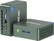 GMKtec Mini PC N100, Preinstalled Windows 11 Pro (3.4GHz), 16GB DDR4 RAM 1TB PCIe M.2 SSD, Desktop Computer 4K Dual HDMI Display/4x USB3.2/WiFi 6/BT5.2/RJ45 Ethernet G3 Green