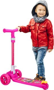 Scooters for Kids 3-5 – Adjustable Handlebars for Growing Children – 3-Wheel Plastic Design for Stability & Balance – Kids Scooter_Set of1 Pink – Compact and Lightweight