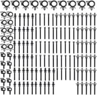 zipelo 150 Pcs Car Wire Loom Routing Clips, Push Mount Cable Zip Tie, Auto Push Retainer Clip, Heavy Duty Nylon Push Pin, 3 Different Size Push Mount Cable Ties, Replace GM 12040984