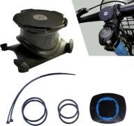 Fogfar 1 PC Motorcycle Navigation Holder, 360 Degree Rotatable Design, Non-Destructive Installation, Universal Waterproof Portable Bicycle Mobile Phone Bracket Accessories (Blue & Black)