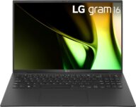 LG gram 16-inch Lightweight Laptop, Intel Evo Edition – AI-enabled Intel Core Ultra 7 Processor, Windows 11 Home, 32GB RAM, 2TB SSD, Black