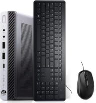 HP EliteDesk 800 G5 Mini Desktop Computer, Intel Core i5-9500T 6-Core 3.7 GHz, 16GB DDR4, 512GB SSD, HDMI, DP, USB Type-C, Windows 10 Pro (Renewed)