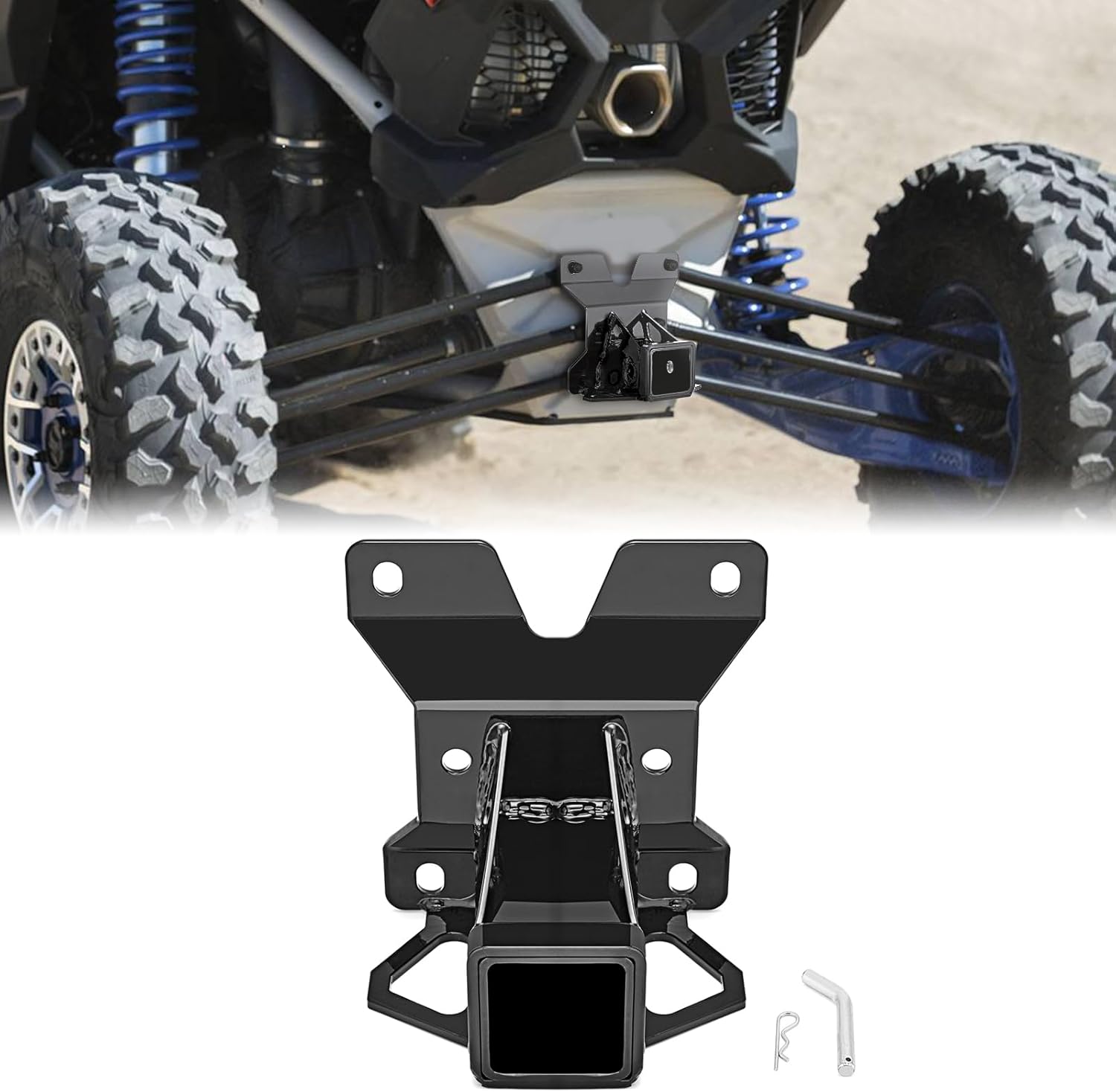 WeiSen X3 2” Rear Receiver Trailer Hitch Compatible with Can Am Maverick X3 2017-2021