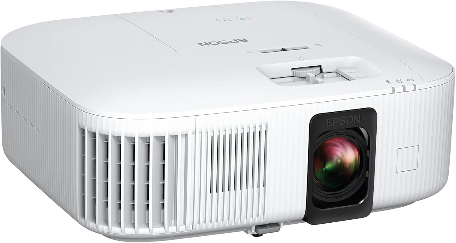 Epson Home Cinema 2350 4K PRO-UHD Smart Streaming Projector with Android TV, 3-Chip 3LCD, HDR10, HLG, 2,800 Lumens, Low Latency, 10 W Speaker, Bluetooth (Renewed)