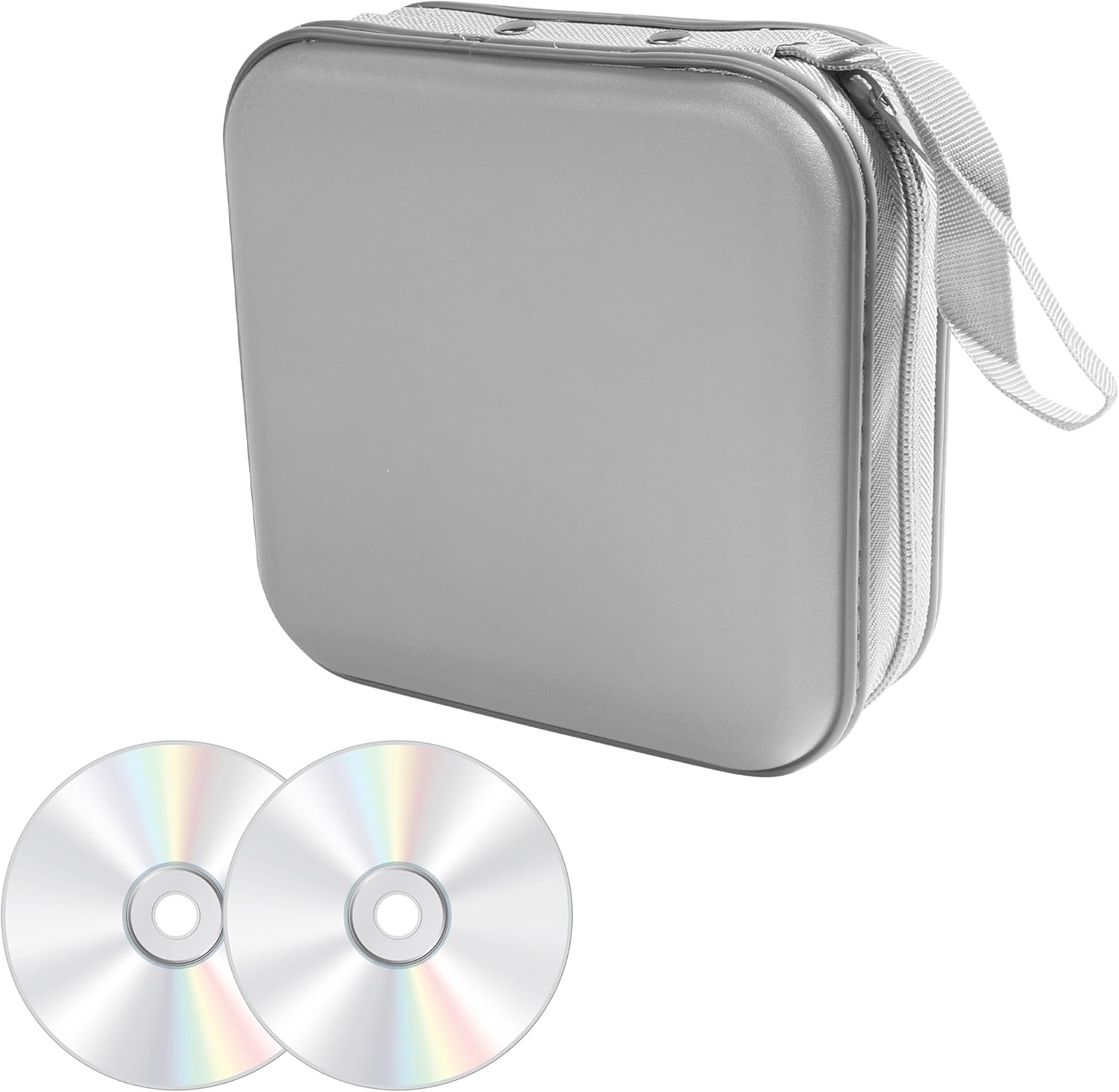 48 Capacity CD Case,DVD Case,Car Accessories CD Case Holder,DVD Holder,CD Holder for Car,Portable Car CD Holder,CD Wallet DVD Organizer,CD Case for Car,DVD Storage for Car Travel (Gray)