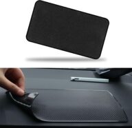 Car Dashboard Anti-Slip Mat, Car Dashboard Accessories Multifunctional Non-Slip Rubber Pad, 10.6″×5.9″ Adhesive Sticky Dashboard Gripping Mat for Cell Phones, Keys, Sunglasses(Grid)