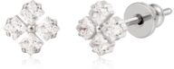 Limerencia F136 Pure Titanium Hypoallergenic Implant Grade Studs, G23 Small Dainty Cubic Zirconia Earrings for Women’s Sensitive Ears