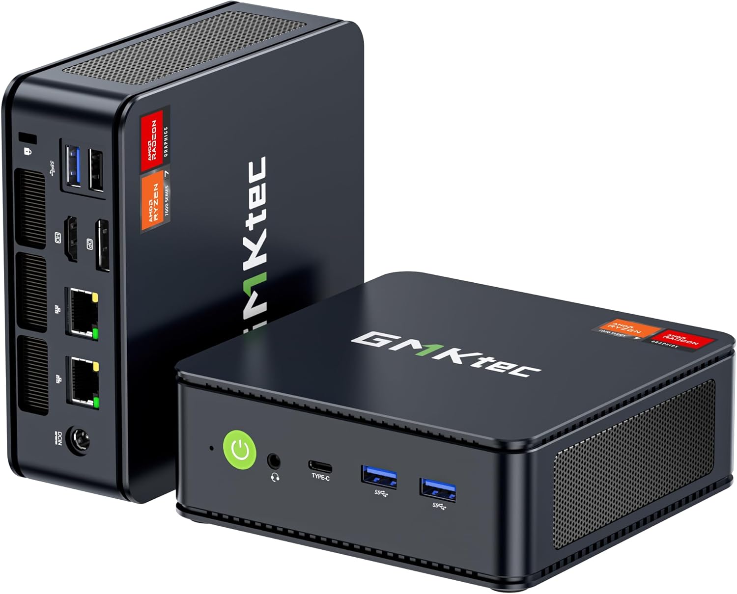 GMKtec K6 Gaming Mini PC-Windows 11 Pro, Dual 2.5Gbps LAN AMD Ryzen 7 7840HS 16GB DDR5,1TB PCIe 4.0 SSD, USB4.0, HDMI, DP, USB-C, WiFi 6E, BT 5.2 Desktop Computer