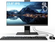 PC All-in-One Desktop Computer Touch Screen Core i7 (Up to 3.8GHz) 8GB RAM 512 SSD with Pop-up Webcam Support Dual-Band WiFi & Bluetooth 4.2,Wired Keyboard & Mouse All-in-One PC