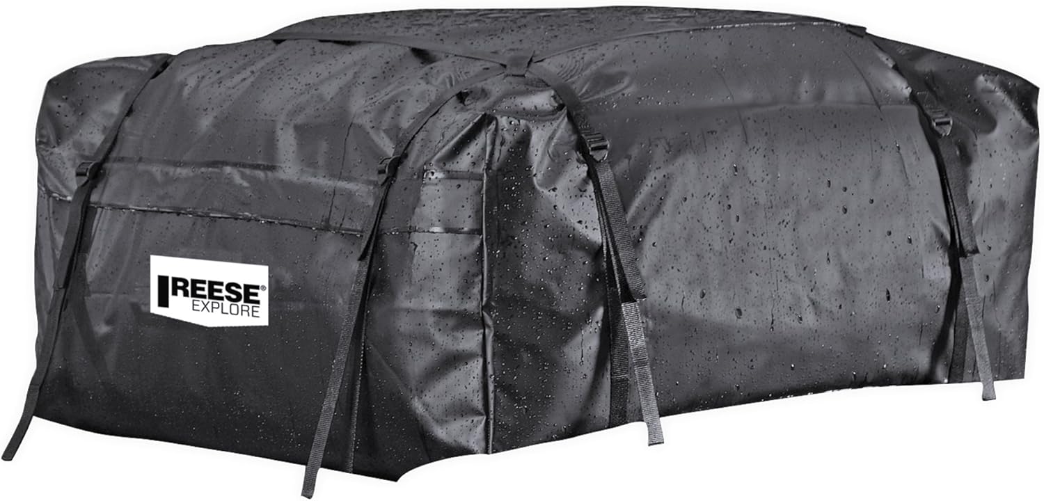 Reese Explore 1041100 Rainproof Car Top Carrier (15 Cubic Feet),Black