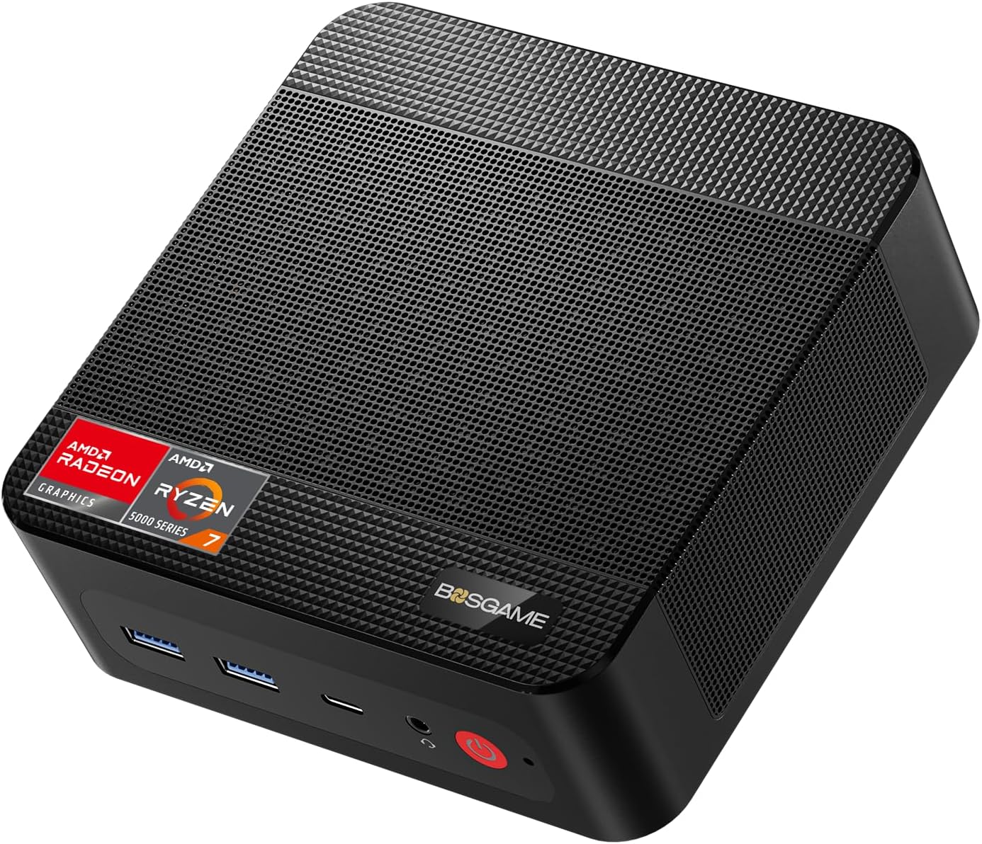 Mini PC Ryzen 7 5700U(8C/16T, up to 4.3Ghz) 32GB DDR4 1TB NVMe SSD W 11 Pro Mini Computers, Dual 2.5G LAN Ports, Dual NVMe Slots, Triple Display,WiFi 6, BT5.2