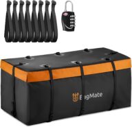 20ft³ Waterproof Soft Shell Hitch Mount Cargo Carrier Bag, Durable PVC, Heavy-Duty Straps & Buckles, Includes Lock, Easy Installation, Great for Outdoor Lovers