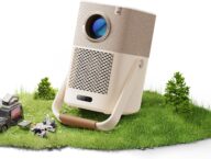 [Sound by JBL & Built-in Battery] Yaber T2 Outdoor Projector with WiFi 6 and Bluetooth, Native 1080P Smart Movie Portable Projector for Inside and Outside, Compatible with TV Dongle (Not included)