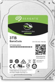 Seagate BarraCuda 3TB Internal Hard Drive HDD – 2.5 Inch Sata 6Gb/s 5400 RPM 128 MB Cache for Computer Desktop PC (ST3000LM024)