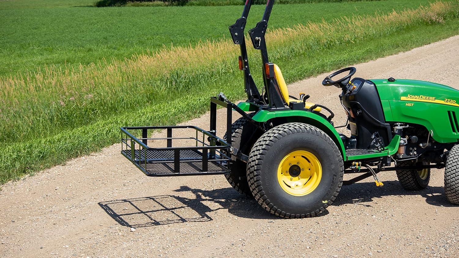 Field Tuff FTF-60SCC3PT 3-Point, 60″ Steel Cargo Carrier – 3-Point Attachment for Category 1 Tractors – 500 lbs. Capacity. Farm, Yard, Home, or Shop Use.