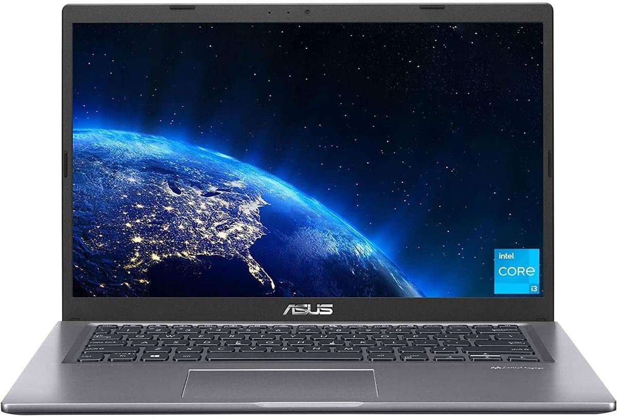 ASUS VivoBook 14 Slim Laptop Computer, 14″ IPS FHD Display, Intel Core i3-1115G4 Processor, 4GB DDR4, 128GB PCIe SSD, Fingerprint Reader, Windows 11 Home in S Mode, Slate Grey, F415EA-AS31