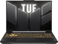 ASUS TUF Gaming F16 (2024) Gaming Laptop, 16” FHD+ 165Hz 16:10 Display, Intel® Core™ i7-13650HX, NVIDIA® GeForce RTX™ 4060, 16GB DDR5, 512GB PCIe Gen4 SSD, Wi-Fi 6, Windows 11, FX607JV-ES73