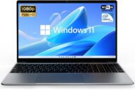 15.6” HD Display Laptop, Intel Celeron N5095 4-Core Processor,12GB, 512GB SSD, Expandable 1TB, Windows 11 Laptop Computer, WiFi,Dual Speakers, Grey