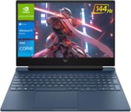 HP Victus 15.6 i5 Gaming Laptop, 15.6″ FHD 1920*1080 144Hz, Intel Core i5-12450H, NVIDIA GeForce RTX 3050, 16GB RAM, 1TB SSD, Backlit KB, Touchpad, SD Card Reader, Webcam, HDMI, Wi-Fi 6, W11 H, Blue