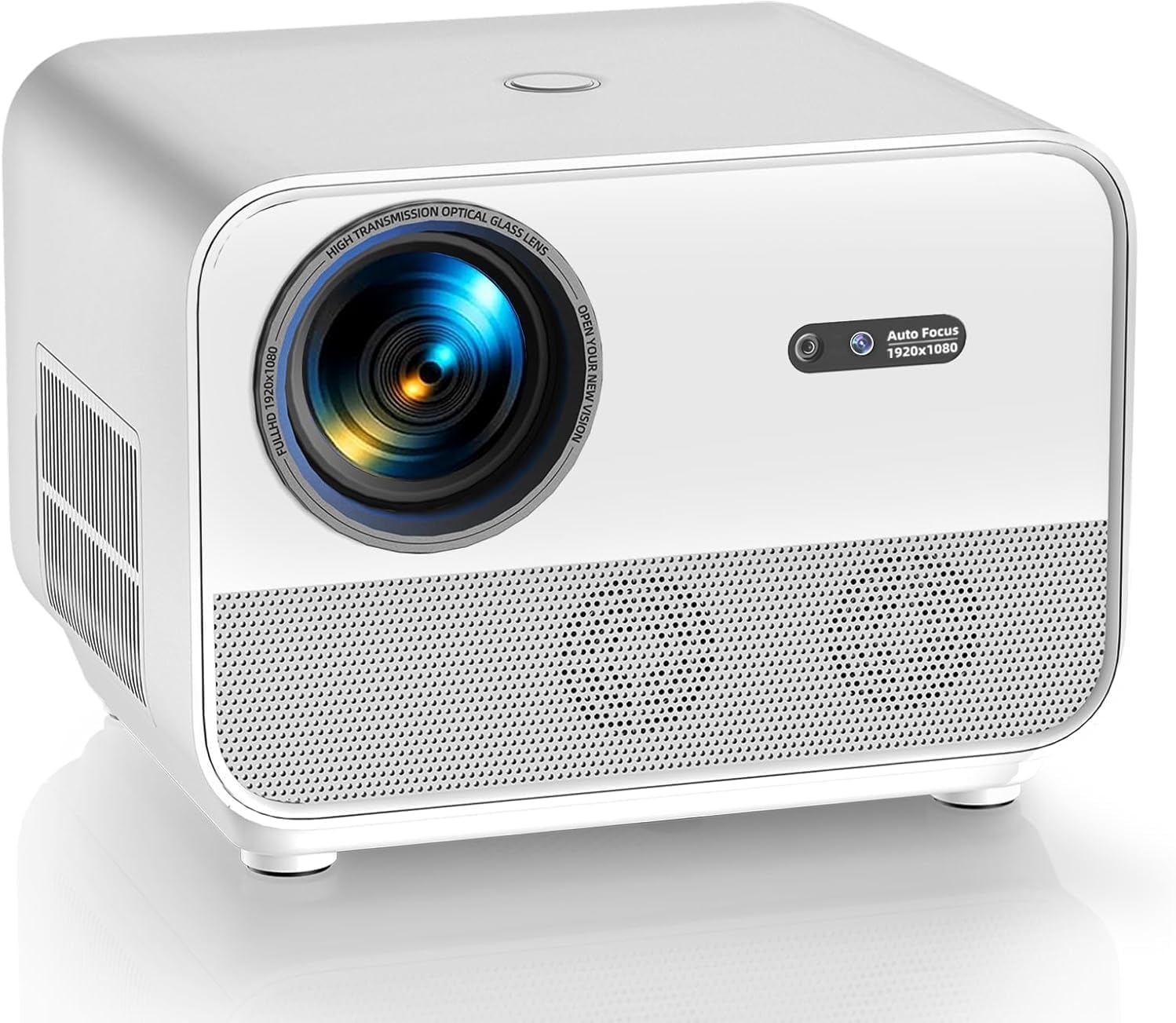 [Auto Focus&Auto Keystone] FunFlix A1 Projector 4K with WiFi and Bluetooth 5.2,800 ANSI Native 1080P Outdoor Projector, 50% Zoom Portable Projector, Home Movie Projector for Phone/TV Stick/PC