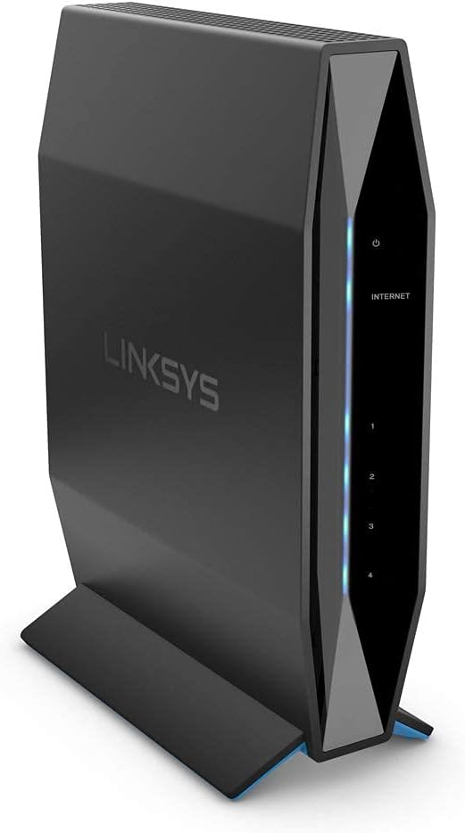 Linksys AX3200 Wi-Fi 6 Router, Dual Band AX Wireless Gigabit WiFi Router, Fast Speeds up to 3.2 Gbps and Coverage up to 2,500 sq ft, Parental Controls, Maximum 25 Devices (E8450) (Renewed)