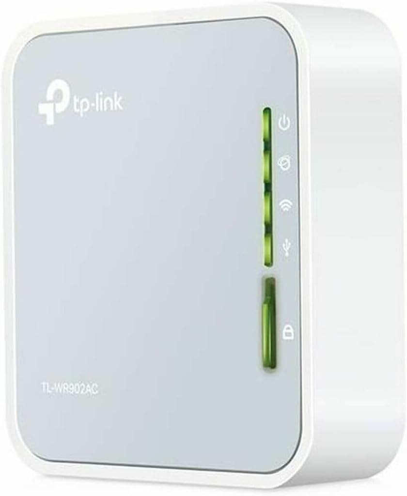 TP-Link AC750 Wireless Portable Nano Travel Router(TL-WR902AC) – Support Multiple Modes, WiFi Router/Hotspot/Bridge/Range Extender/Access Point/Client Modes, Dual Band WiFi, 1 USB 2.0 Port