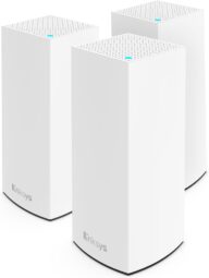 Linksys Atlas Pro 6 WiFi Router – AX5400 WiFi 6 Router – Dual-Band Mesh WiFi System -WiFi 6 Mesh Routers for Wireless Internet-Mesh Wireless Router – Connect 90+ Devices, 8,100 sq ft,MX5503 3-Pk,White