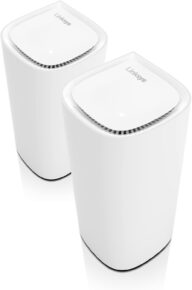 Linksys Velop Pro 6E WiFi Mesh System | Two Cognitive Mesh Tri-Band routers with 5.4 Gbps (AXE5400) Speed | Whole Home Coverage up to 6,000 sq ft | Connect 200+ Devices | 2Pk MXEC622 | 2023 Release