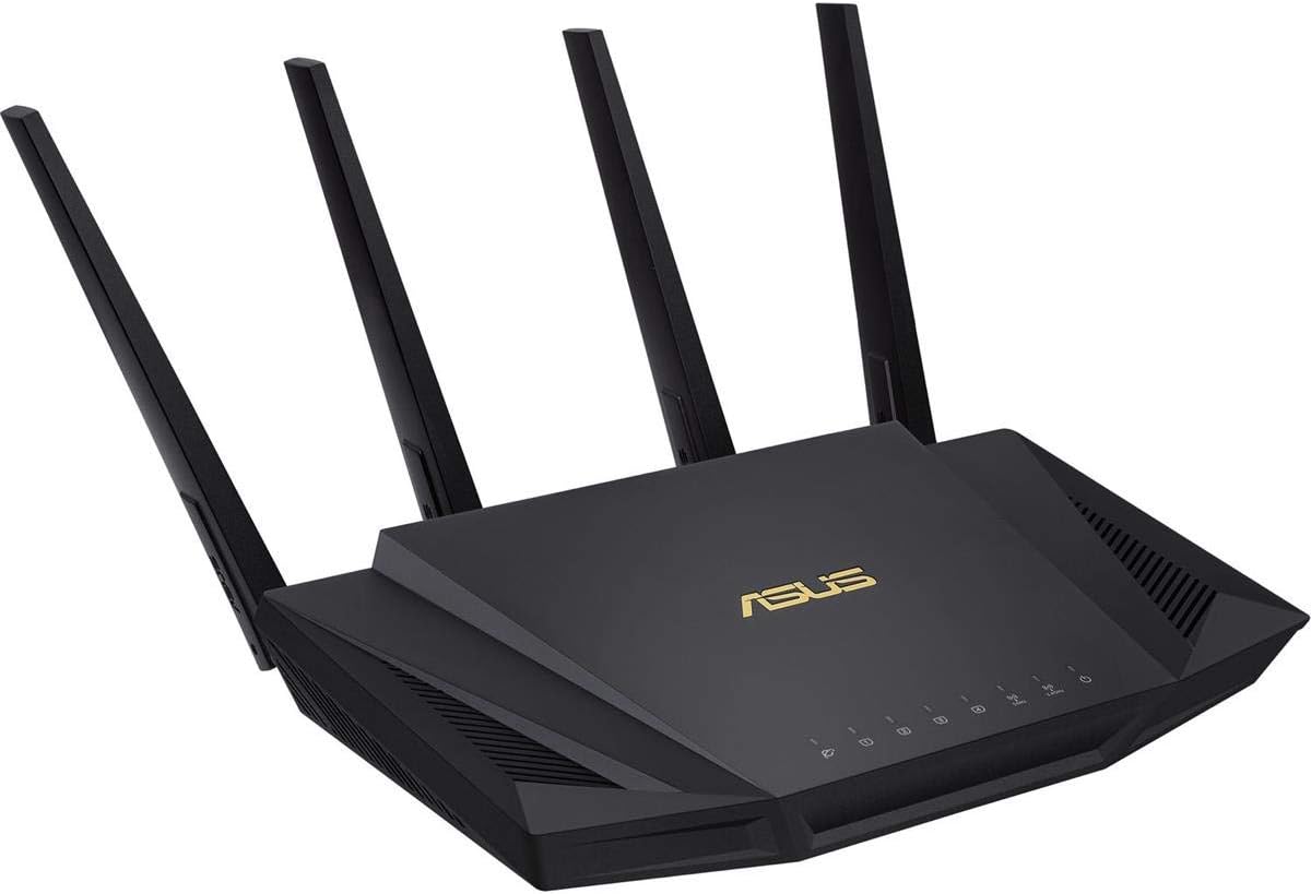 ASUS RT-AX58U Dual Band WIFI Router (RT-AX3000) (Renewed)