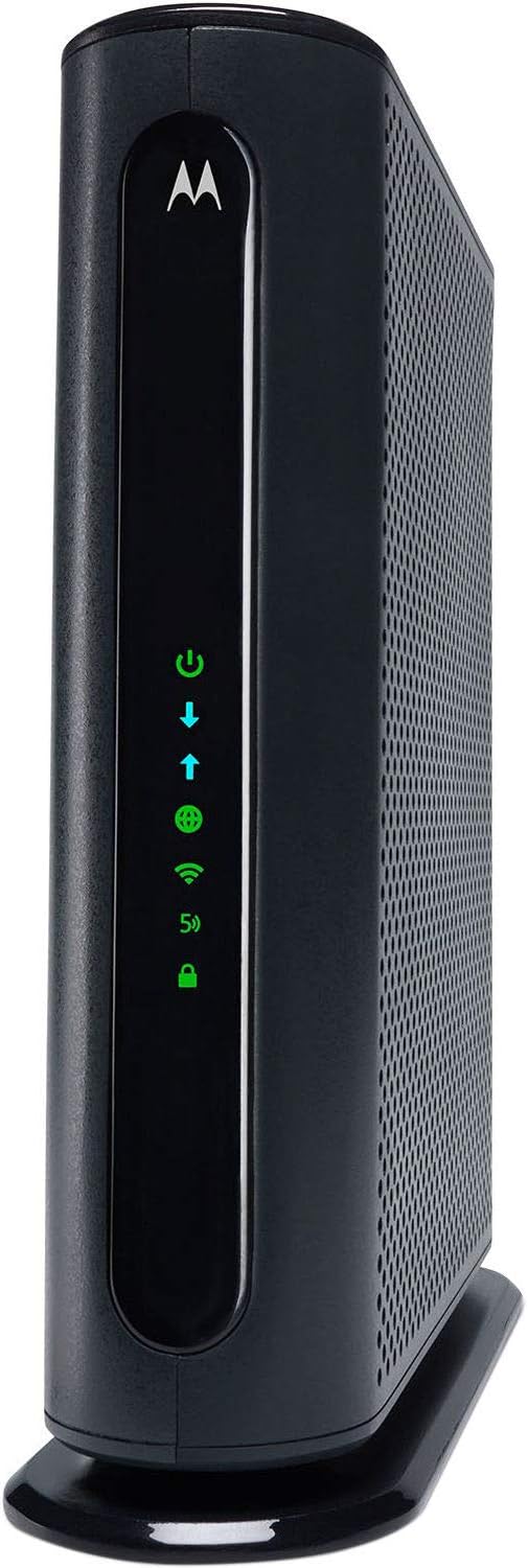 Motorola MG7540 (16×4) Cable Modem plus AC1600- Dual Band Wi-Fi Gigabit Router – DOCSIS 3.0 – Approved by Comcast Xfinity, Cox, Charter Spectrum – (Renewed)