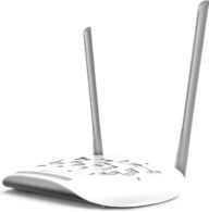 TP-Link WiFi Access Point TL-WA801N, 2.4Ghz 300Mbps, Supports Multi-SSID/Client/Bridge/Range Extender, 2 Fixed Antennas, Passive PoE Injector Included