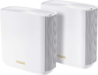 ASUS ZenWiFi AX6600 Tri-Band Mesh WiFi 6 System (XT8 2PK) – Whole Home Coverage up to 5500 sq.ft & 6+ rooms, AiMesh, Included Lifetime Internet Security, Easy Setup, 3 SSID, Parental Control, White