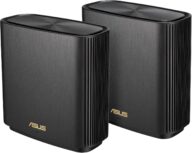 ASUS ZenWiFi XT9 AX7800 Tri-Band WiFi6 Mesh WiFiSystem (2Pack), 802.11ax, up to 5700 sq ft & 6+ Rooms, AiMesh, Lifetime Free Internet Security, Parental Controls, 2.5G WAN Port, UNII 4, Charcoal