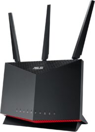 ASUS RT-AX86U (AX5700) Dual Band WiFi 6 Extendable Gaming Router, 2.5G Port, Mobile Game Mode, Port Forwarding, Subscription-free Network Security, Instant Guard, VPN, AiMesh Compatible