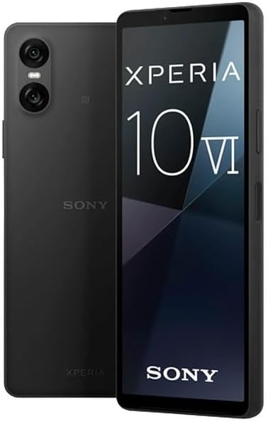 Sony Xperia 10 VI 5G XQ-ES72 128GB 8GB RAM Factory Unlocked (GSM Only | No CDMA – not Compatible with Verizon/Sprint) Smartphone Global Version Mobile Cell Phone – Black