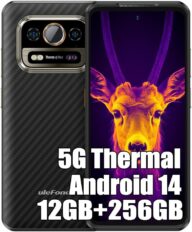 Ulefone Armor 25T PRO 5G Rugged Smartphone Thermal Imaging Scanner,12GB+256GB Rugged Phone,6.78″ FHD+ Display, 50MP+32MP, 6500mAh 33W, Android 14 Cell Phone, Dual 5G/4G LTE/NFC/OTG/Wireless Charging