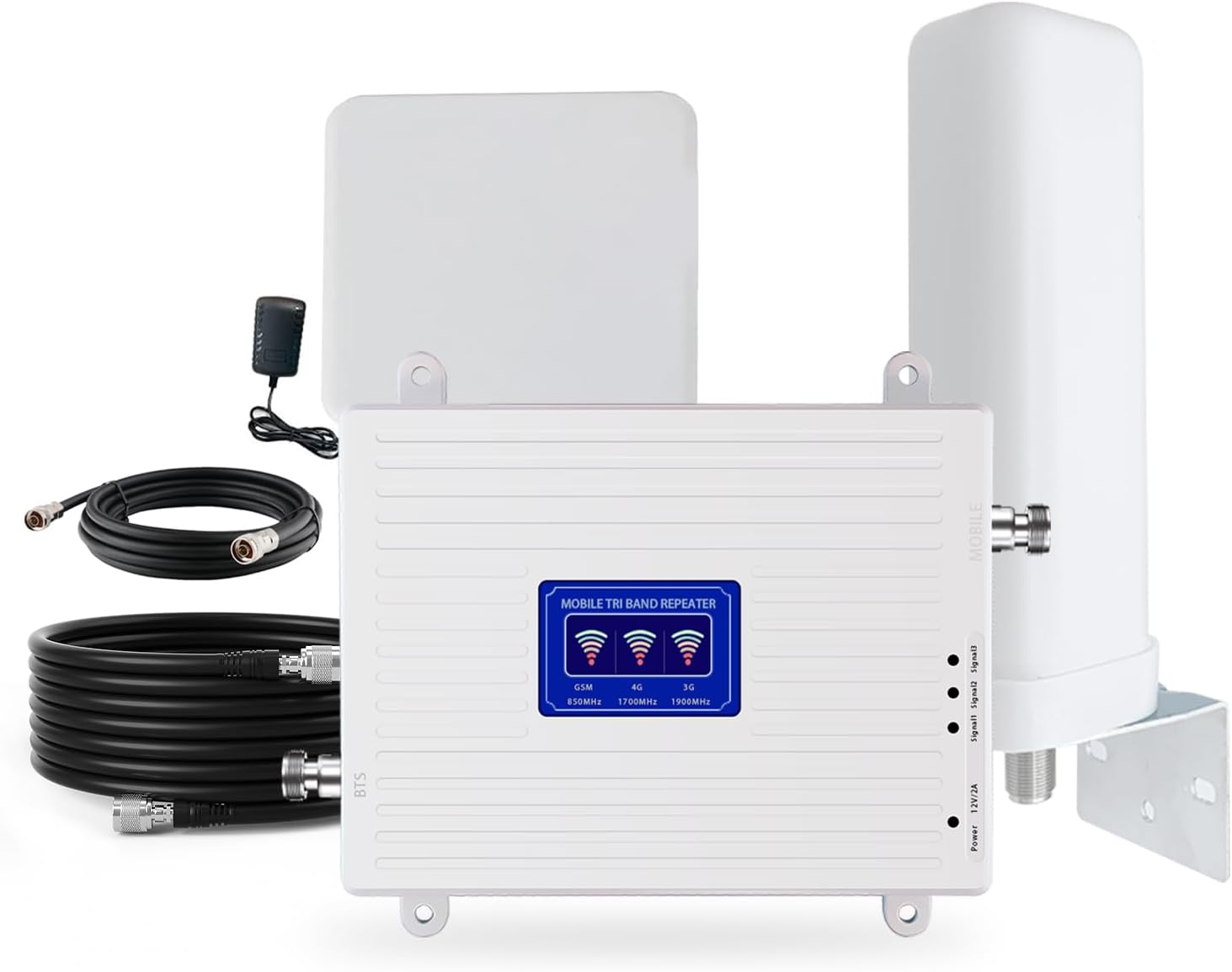 Cell Phone Signal Booster for Work in U.S Bands 2/4/5, 850/1700/1900MHz, Boost 5G 4G LTE Signal for All U.S. Carriers