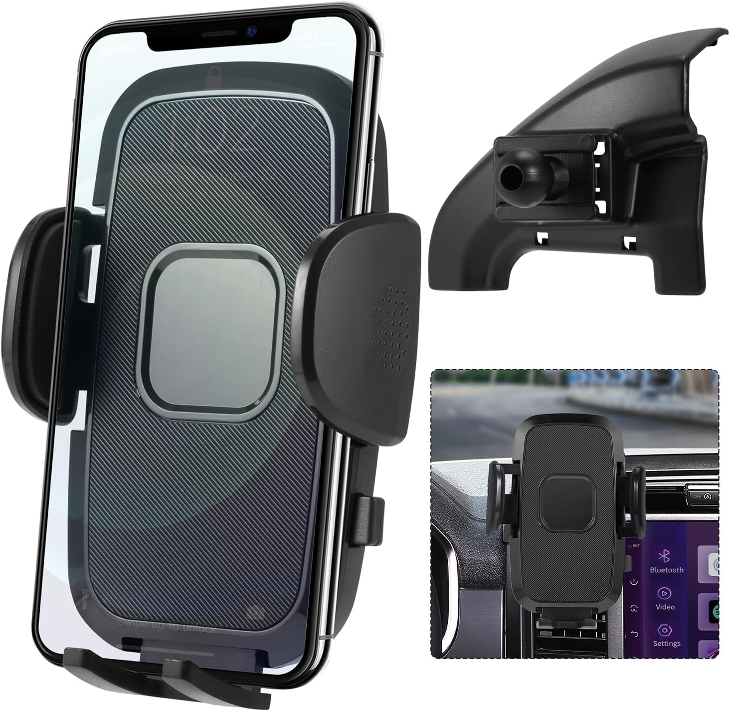 Car Cell Phone Holder Mount for Ford F-150 F150 2025 2024 2023 2022 2021 Lariat King Ranch Platinum XL XLT Limited Raptor Air Vent Accessories, Dashboard Bracket Compatible for All Cellphones