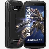 DOOGEE S41 MAX Rugged Smartphones, 16GB + 256GB/1TB Unlock Mobile Phones, Android 13 Rugged Phone, 6300mAh Battery, 5.5″ HD+ Rugged Mobile Cell Phone, IP68/69K/Dual 4G SIM/Face ID/OTG/NFC/GPS, Black