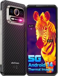 Ulefone 5G Rugged Smartphone, Armor 25T Pro Thermal Imaging Turbo, Android 14 OS, 64MP Night Vision Cam + 50MP Ultra Main Cam, 12GB+256GB, 6.78″ FHD+ 120Hz Display, 6500mAH (33W) Rugged Cell Phone