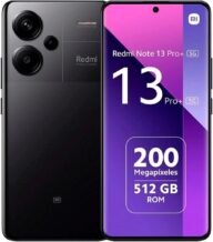 Xiaomi Redmi Note 13 PRO+ Plus 5G + 4G Lte (for Tmobile Mint Tello & Global) (512Gb + 12Gb) 6.67 200Mp Triple cam Unlocked + (Midnight Black)