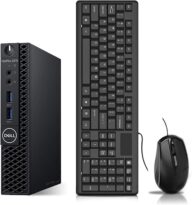 Dell 3070 Optiplex Micro Desktop PC Mini Computer, Intel Core i5-9500T, 16GB DDR4 RAM, 512GB SSD, WiFi, BT, USB 3.0, Keyboard & Mouse, Windows 10 Pro (Renewed)