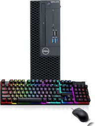 Dell Optiplex 3070 SFF Desktop, Intel Core i5-9500 3.0GHz, Up to 4.4GHz, 16GB DDR4, RGB Keyboard, 1TB SSD, Mouse, Windows 10 Pro (Renewed)